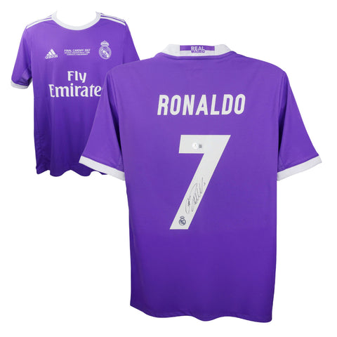 Cristiano Ronaldo Signed Real Madrid 2017 UCL Final Jersey with Beckett COA
