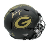 Brett Favre Signed Green Bay Packers Speed Full Size Salute to Service 4 Helmet
