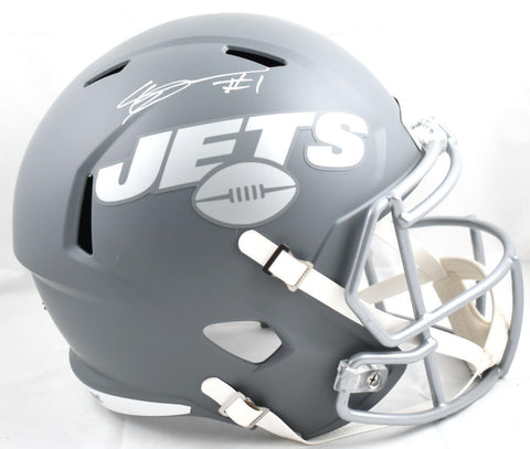 Ahmad Sauce Gardner Signed New York Jets F/S Slate Speed Helmet- Beckett W Holo