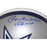 Roger Staubach Signed Dallas Cowboys Authentic VSR4 Helmet SB MVP BAS 43265