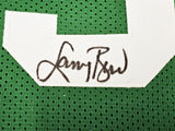 BOSTON CELTICS LARRY BIRD AUTOGRAPHED SIGNED GREEN JERSEY JSA STOCK #220499