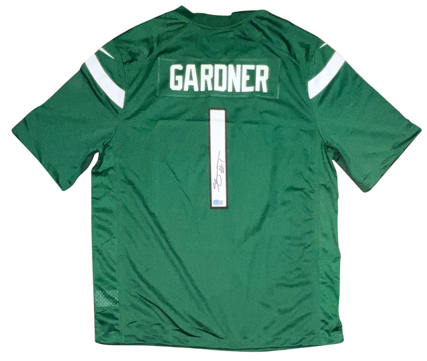 AHMAD SAUCE GARDNER SIGNED AUTOGRAPHED NEW YORK JETS #1 NIKE JERSEY BECKETT