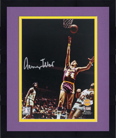 Signed Jerry West Lakers 8x10 Photo