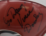 Vince Dooley Georgia Signed/Inscribed Mini Football Helmet JSA 211976