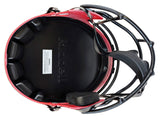 Falcons Julio Jones Signed Rave Full Size Speed Rep Helmet W/ Case BAS Witnessed
