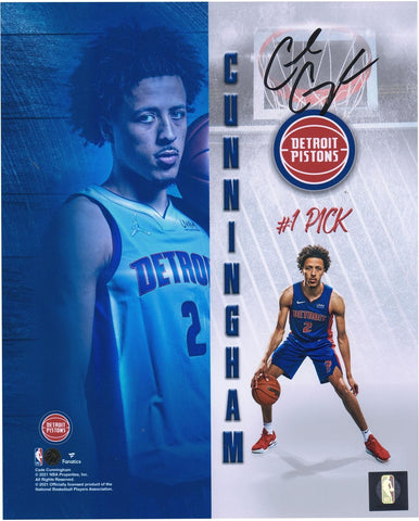 Cade Cunningham Detroit Pistons Signed 8x10 Rookie Photoshoot Photograph