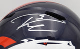 Russell Wilson Autographed Blue Full Size Helmet Broncos Fanatics DQ16478460