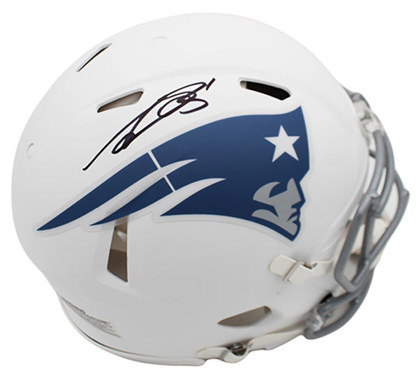 AJ Brown Signed New England Patriots Speed Authentic Rivalries NFL Helmet