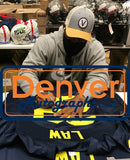 Ty Law Autographed/Signed College Style Blue XL Jersey BAS 33203