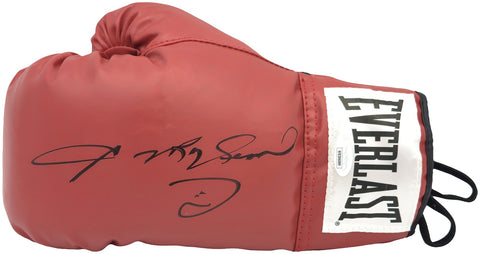 Sugar Ray Leonard Signed Red Everlast Glove Left Handed LH JSA
