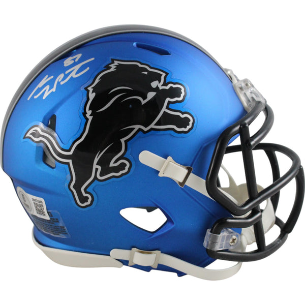 Sam LaPorta Autographed/Signed Detroit Lions 24 Alt Mini Helmet Beckett 49661