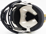 Chris Olave Signed Saints Lunar Eclipse White Speed Mini Helmet Beckett Wit