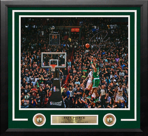 Paul Pierce Shooting Boston Celtics Autographed 16x20 Framed Photo Fanatics COA