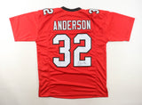 Jamal Anderson Signed Atlanta Falcons Jersey (PSA QR Code) Mr. Dirty Bird / R.B.