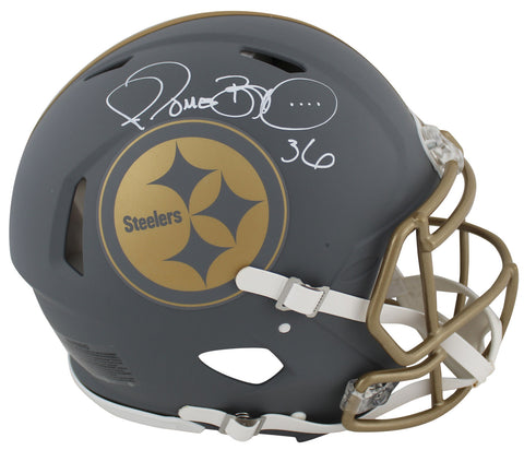 Steelers Jerome Bettis Signed Slate Full Size Speed Proline Helmet BAS Witnessed