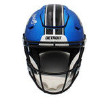Amon-Ra St. Brown Signed Lions Speed Flex Authentic Alternate Light Blue Helmet
