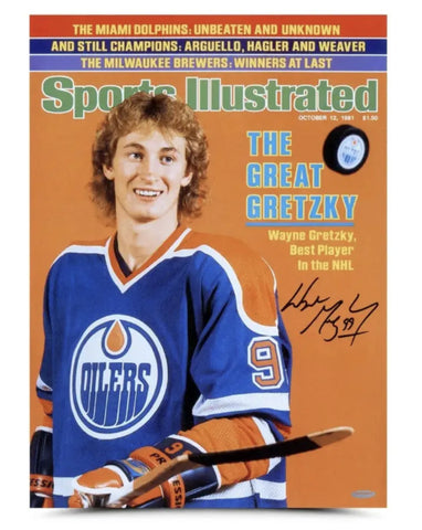 Wayne Gretzky Autographed "1981 Sports Illustrated" 14.5" x 20" Cover Photo UDA