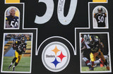 FRAMED PITTSBURGH STEELERS RYAN SHAZIER AUTOGRAPHED SIGNED JERSEY JSA HOLO