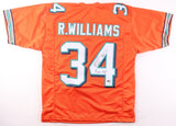 Ricky Williams Signed Dolphins Inscribed Phins Up Jersey (JSA) Pro Bowl RB 2002