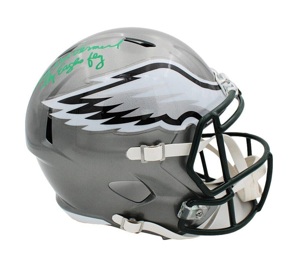 cheap football helmets at dicks Dick Vermeil Signed Philadelphia Eagles Speed Full Size Flash NFL Helm – Super Sports Center
