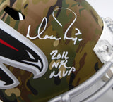 MATT RYAN AUTO FALCONS CAMO FULL SIZE SPEED HELMET 2016 NFL MVP BECKETT 194407