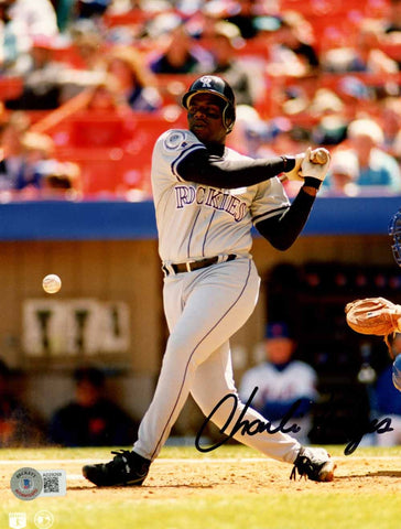 Charlie Hayes Autographed Colorado Rockies 8x10 Photo Beckett 50564