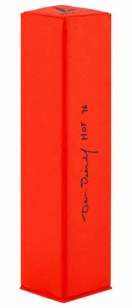 Dan Dierdorf Signed BSN Orange Football Endzone Pylon w/HOF'96 - (SCHWARTZ COA)
