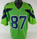 Noah Fant Signed Seattle Seahawks Jersey (Beckett) 2019 1st Round Draft Pck T.E