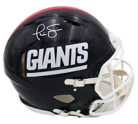 Phil Simms Signed New York Giants Speed Authenitc Throwback 1980-1999 NFL Helmet