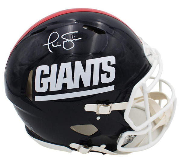 Phil Simms Signed New York Giants Speed Authenitc Throwback 1980-1999 NFL Helmet