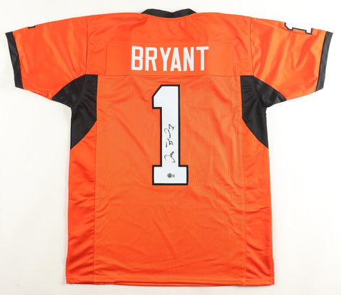 Dez Bryant Signed Oklahoma State Cowboys Jersey (Beckett) 3xPro Bowl Receiver