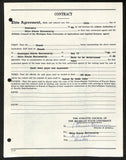 Biggie Munn HOF Michigan State Head Coach Signed/Auto Contract JSA BA199646