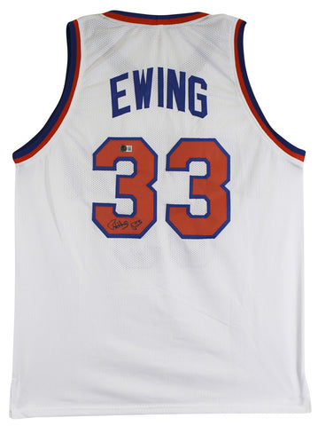 Patrick Ewing Authentic Signed White Pro Style Jersey Autographed BAS