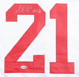 Adam Oates Signed Detroit Red Wings White Jersey Inscribed "HOF 12" (JSA) Center