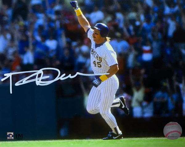 Brewers Outfielder ROB DEER Signed 8x10 Action Photo #6 AUTO
