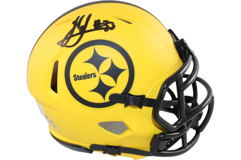 Jack Sawyer Autographed Pittsburgh Steelers Rave Mini Helmet Beckett 51636