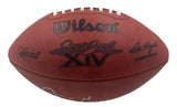 Mean Joe Greene Steelers Signed Wilson Super Bowl XIV Duke Football HOF 87 BAS