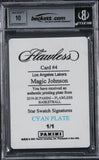 Lakers Magic Johnson Signed 2019 Panini Flawless #4 #1/1 Card Auto 10! BAS Slab