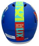 Saquon Barkley Signed Blue SB LIX Full Size Replica Helmet Eagles PSA 195218