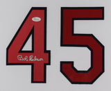 Bob Gibson Signed St. Louis Cardinals 35"x43" Framed Jersey (JSA COA) All Star P