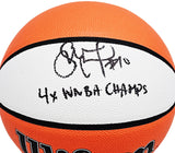 SUE BIRD AUTOGRAPHED WHITE PANEL BASKETBALL STORM 4X WNBA CHAMPS BECKETT 214844