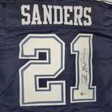 DEION SANDERS AUTOGRAPHED SIGNED PRO STYLE XL CUSTOM JERSEY W/ BECKETT QR