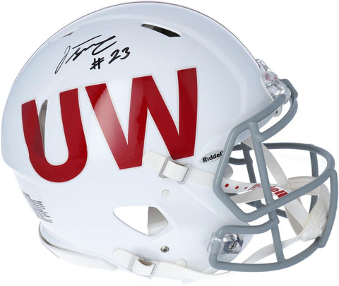 Jonathan Taylor Wisconsin Badgers Signed Riddell Throwback Authentic Helmet