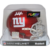 Jalin Hyatt Autographed/Signed New York Giants Flash Mini Helmet Beckett 43005