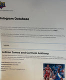 LeBron James & Carmelo Anthony Dual Autographed " Photo -- LED Shadowbox UDA COA