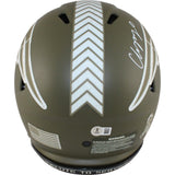 Christian Gonzalez Signed New England Patriots Pro 22 STS Helmet Beckett 50900