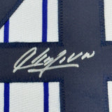 Framed Autographed/Signed Aroldis Chapman 35x39 NY Pinstripe Jersey BAS COA