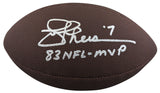 Joe Theismann "83 NFL MVP" Signed Wilson Super Grip Nfl Football BAS Witnessed