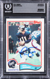 Giants Phil Simms Signed 1982 Topps #433 Card Auto Grade Gem Mint 10! BAS Slab