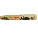 Pete Rose Signed Cincinnati Reds Cooperstown Engraved Blonde Bat with Insc